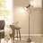 2-light Metal Floor Lamp, 3000k Warm Light Standing Lamp With Foot Switch & Included Bulbs, Grey - For Living Room Bedroom-522068742