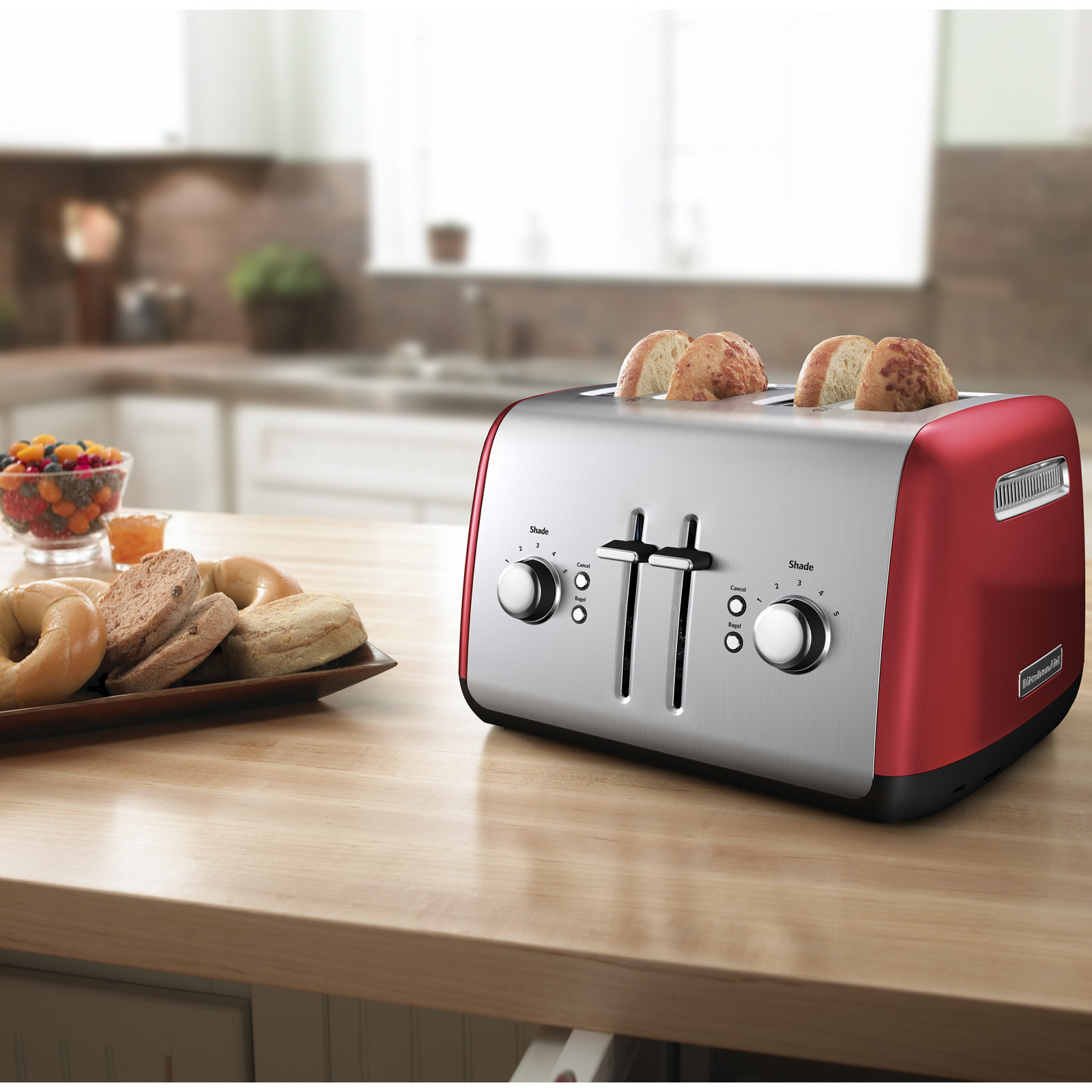 KitchenAid® 4-Slice Toaster, Empire Red
