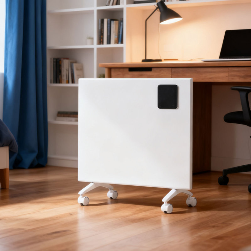 Breeins Wall Mounted Space Heater with Adjustable Thermostat, 3412, 50cm H x 44cm W x 25cm D