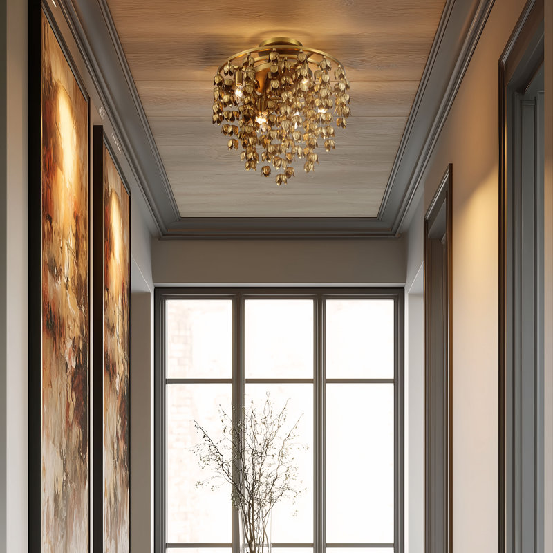 6 LIGHT SEMI FLUSH