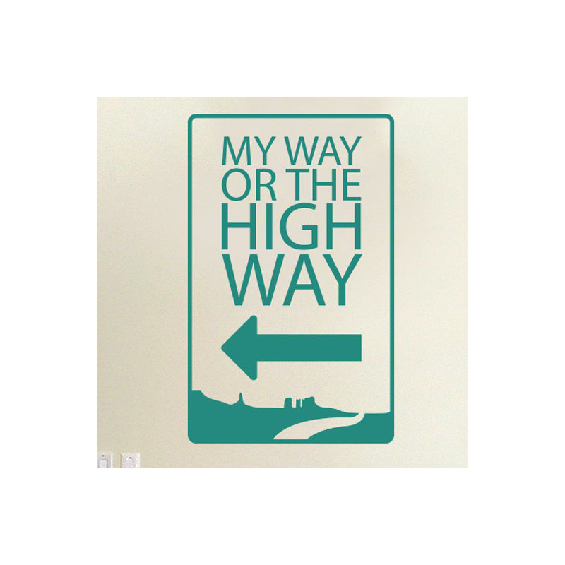 Non-Wall Damaging Wall Decal, Large, Aqua Green