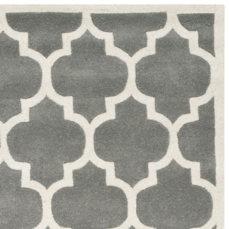 Carolene Hand Tufted Wool Geometric Rug, Rectangle 6' x 9'