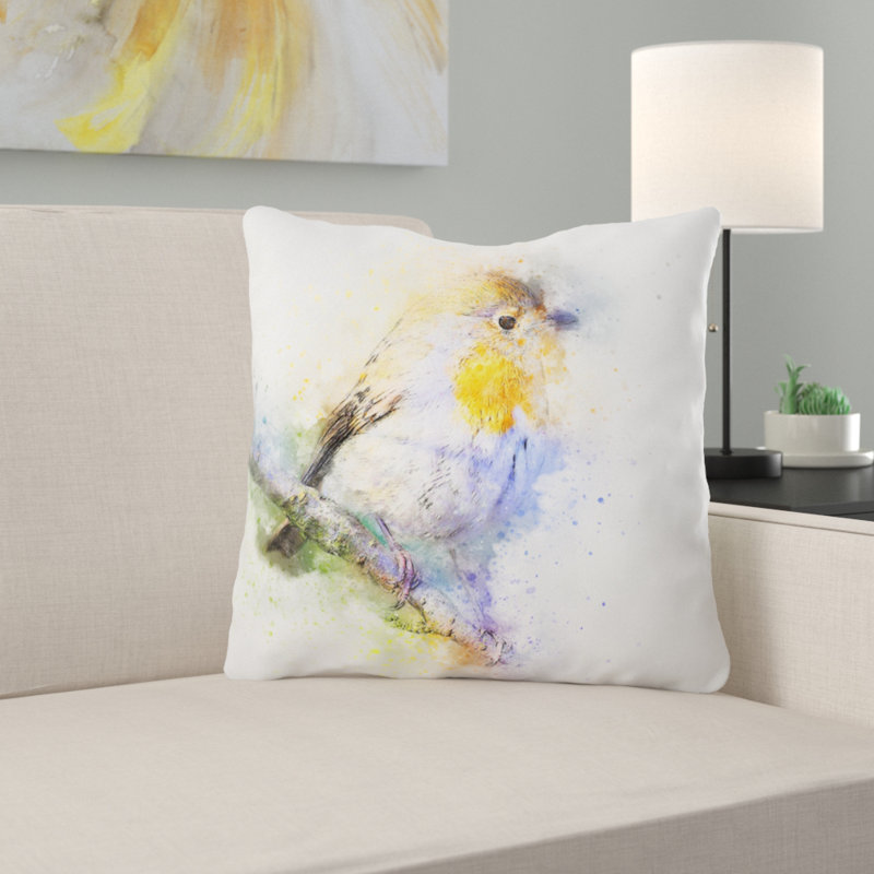 Outdoor Reversible Throw Pillow, Microsuede, Indoor