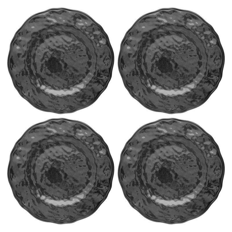 ENSEMBLE DE 4 ASSIETTES EN MÉLAMINE DE 4 CENDRES