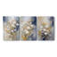 Floral Study Series XC III - Ensemble de 3 toiles tendues avec châssis - Prêt à être accroché-1832415247