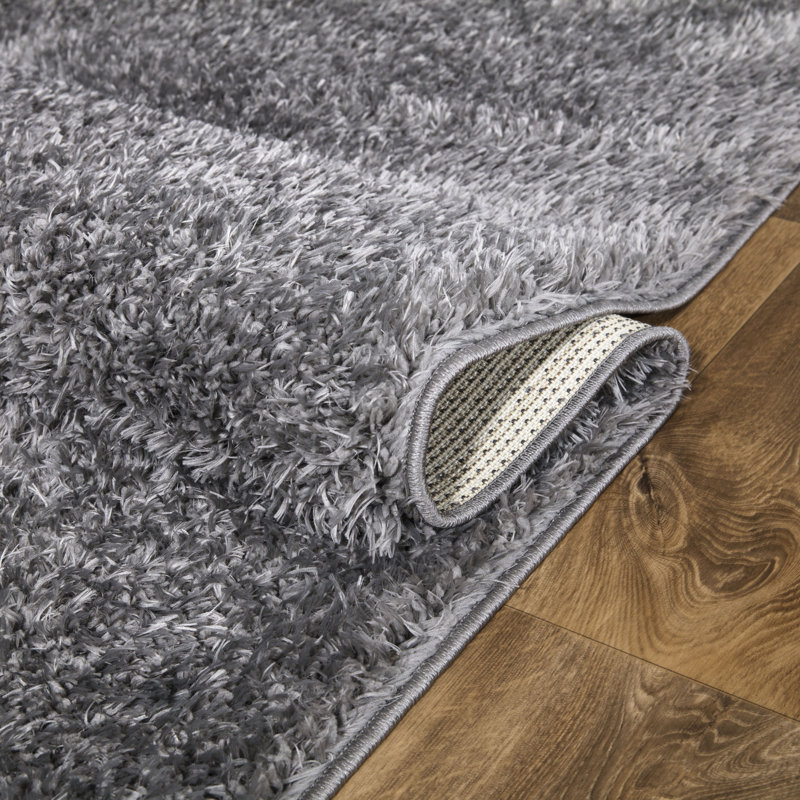 Ahyonna Solid Colour Shag 60cm X 220cm Area Rug, Rectangle 80 x 150 cm