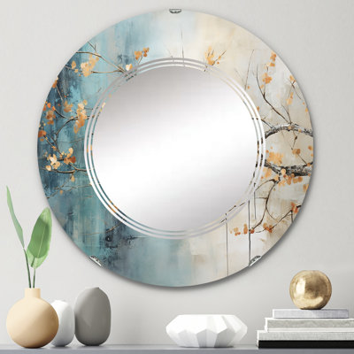 Hockessin - Miroir mural floral rond