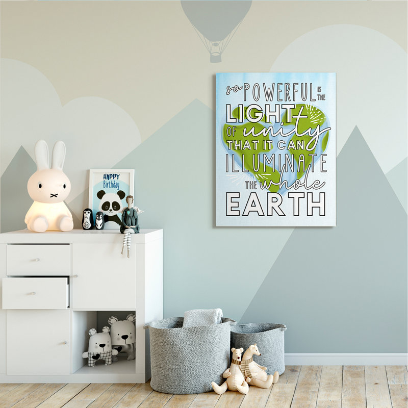 "Lumière de l’unité" en forme de cœur terre par Erica Billups-impression d’art textuel, H 48 po x l 36 po x P 1,5 po