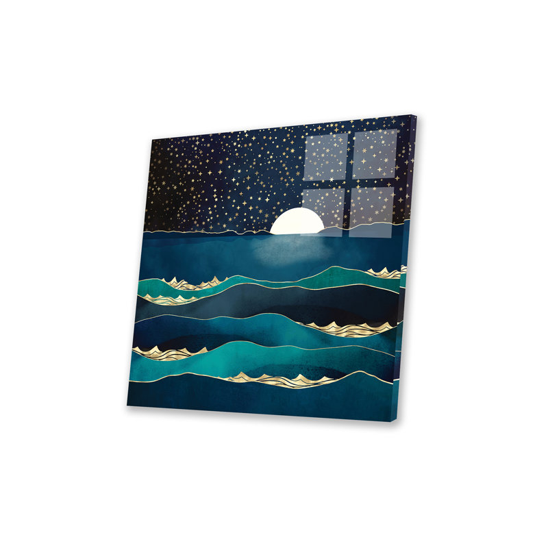 Étoiles au clair de lune - peinture sans cadre
