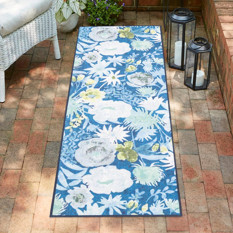 Jill Zarin Bahamas Caribbean Indoor/Outdoor Rug, Runner 2' x 10'