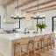 Marrina 5-Light Classic Gold Chandelier with Seeded Glass Shades