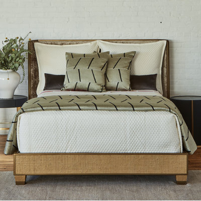 Silk Basketweave Quilted Coverlet