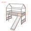 Lit mezzanine simple avec glissade, lit maison avec glissade-2077316006