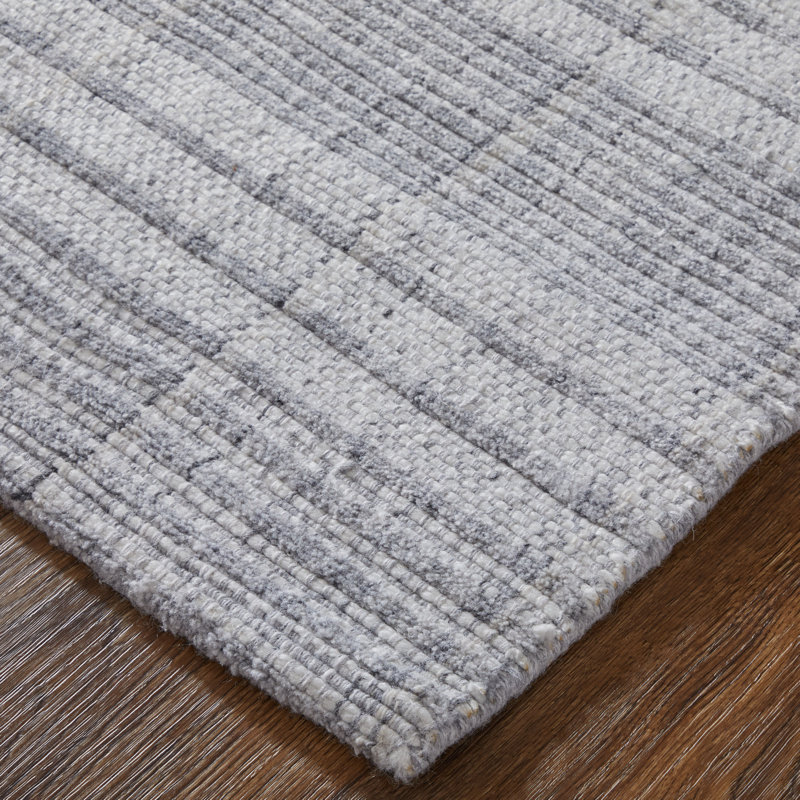 Chartrand Hand Woven Indoor/Outdoor Area Rug, Runner 2'6" x 8', Gray