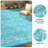Area Rug Waterproof Reversible Outdoor Rug  Boho Leaf Design  Patio Rug Lightweight, UV & Mark Resistant Patio Carpet with Stakes & Storage Bag for RV, Camping, Picnic, Deck, Backyard-2037620467-2037620464