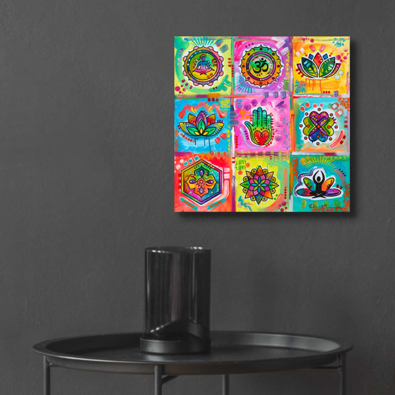 «Meditation Squares» par Dean Russo, H 12 po x l 12 po x P 0,13 po