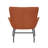 Fabric Accent Chair with Powder Coated Steel Legs-1674419255