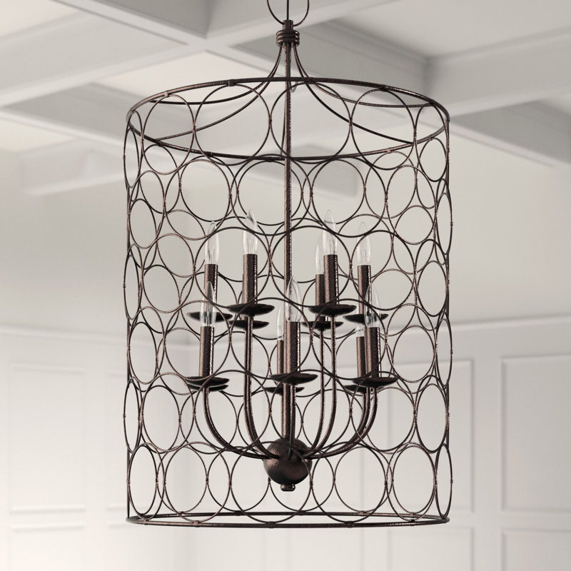 Geometric Iron Ceiling Light, Bronze