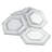 Interspace 10.63 in. x 12.01 in. Hexagon Polished Marble Mosaic Tile-60816616