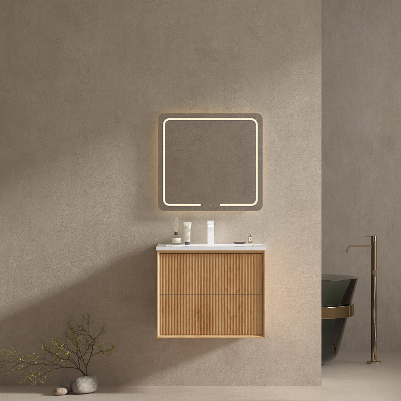 Armoire murale 24 po avec 2 tiroirs cannelés