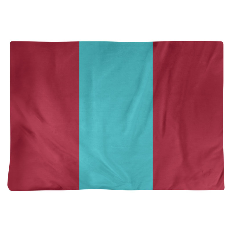 Récapitulatif en coton 18 po arizona, Rouge Sedona / bleu sarcelle