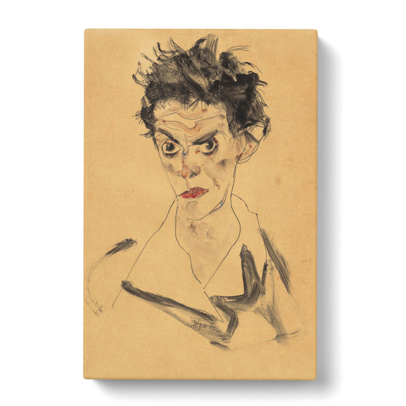 Self-Portrait Vol.1 by Egon Schiele - Wrapped Canvas, 60cm H x 40cm W x 3cm D