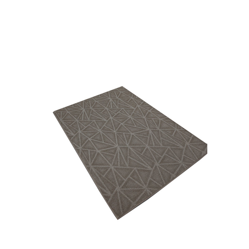 Bowersock Power Loom Nylon Gray Area Rug, Novelty 6'