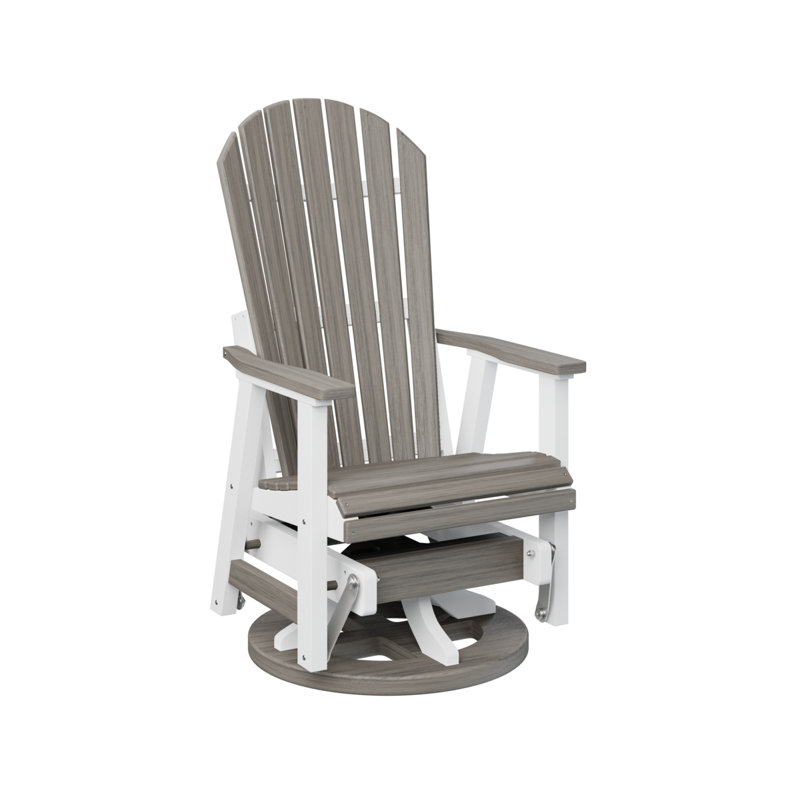 Fauteuil coulissant berçant berlinois berlinois, Bois flottant gris / blanc