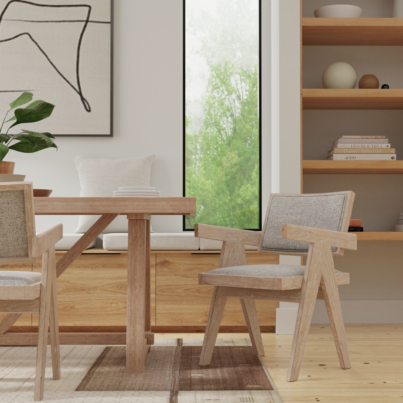 Granita Dining Chair, Gray Beige/Driftwood