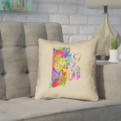 Housse de coussin Katelyn Smith Rhode Island Love