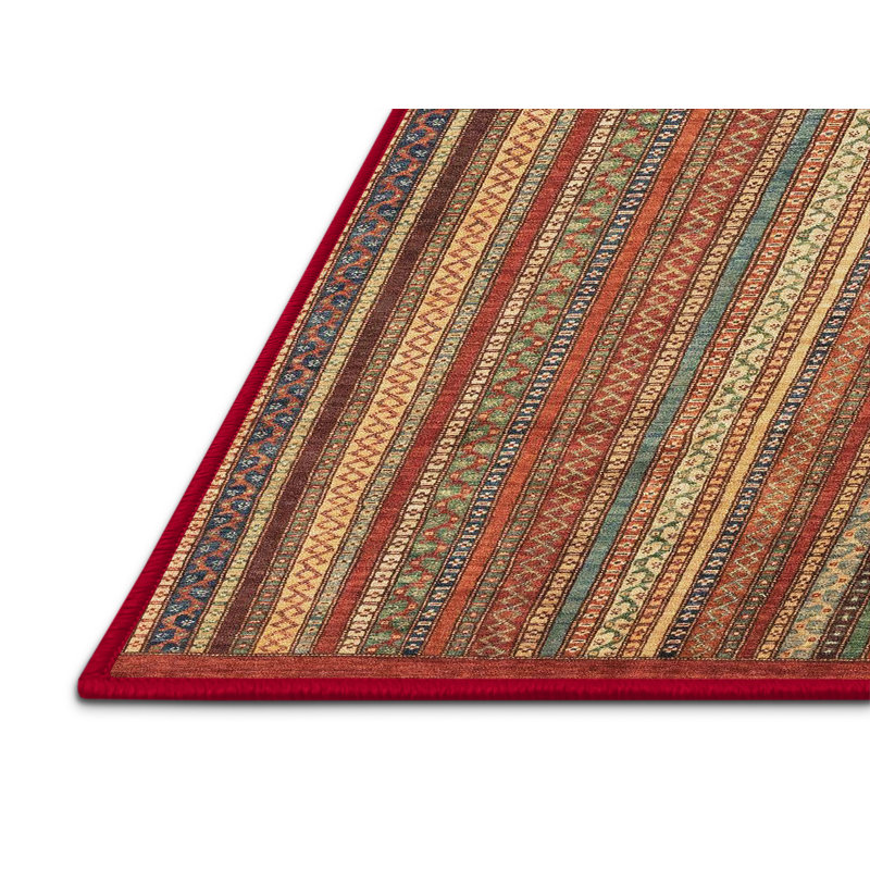 Tapis abstrait 10089 lavable à la machine 3689, Rectangle 8 pi x 12 pi