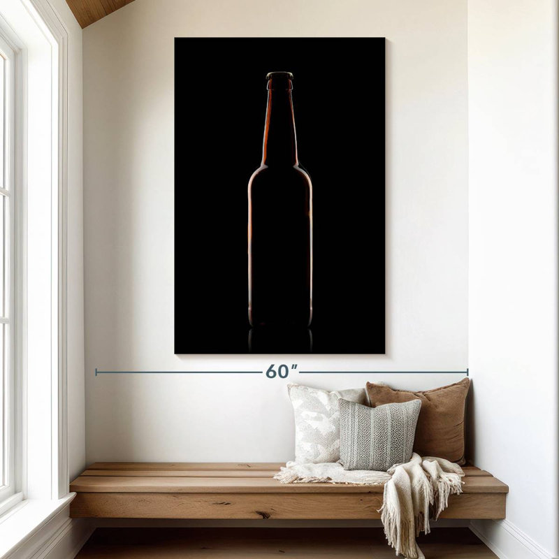 Yarlin Beer Bottle Silhouette, 51" H x 34" W
