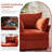 Modular L-Shaped Sectional Sofa, 5-Seat, Reversible Configuration, Chenille Upholstery In Rust Orange, Removable Cushions, Modern Deep-Seat-741060664