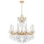 La Scala 10 Light 28in x 29.5in Chandelier in Etruscan Gold with Clear Radiance Crystals