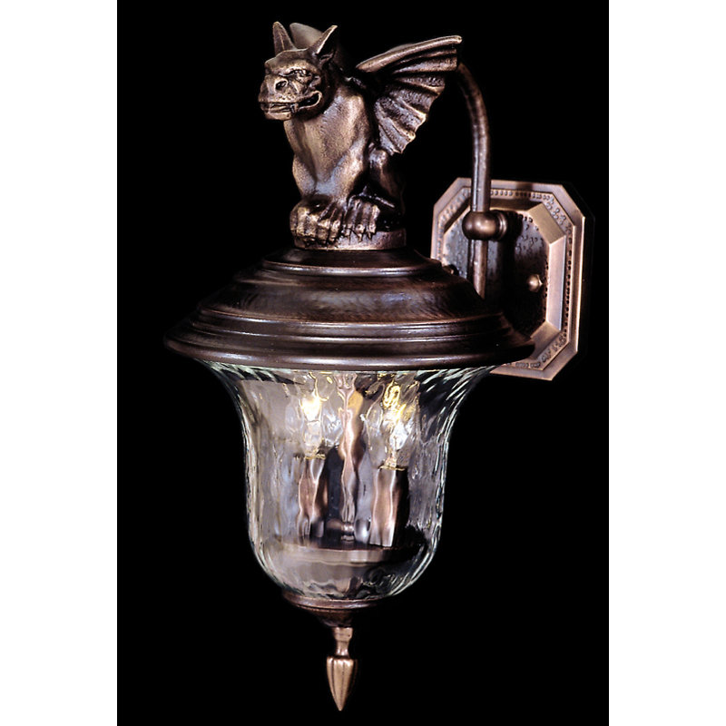 Lanterne murale d’extérieur 2 lumières Vogel, Bronze Sienne