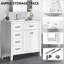 Meuble-lavabo 36 po avec lavabo, structure en bois massif et armoire en MDF avec tiroirs-828869009