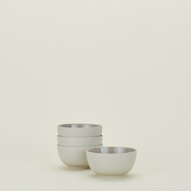 Essential Dinnerware - Large Bowl - Set Of 4, Light Gray