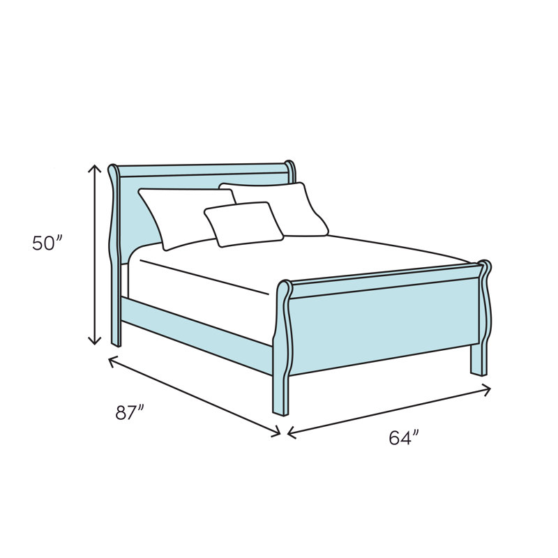 Oconee Sleigh Bed, Queen, Natural