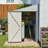 4x7 Lean To Metal Shed - White, Heavy-duty Outdoor Storage For Bikes, Tools, Lawn Mowers & Firewood, Rust-resistant Wall Side Design Sheds With Lockable Door, Waterproof Coating & Sloped Roof-119414927