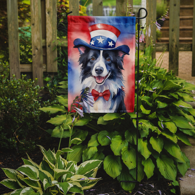 Drapeau patriotique du jardin américain, Border Collie