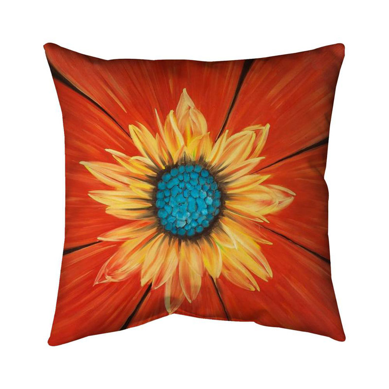 Flower middle - 26"x26" Throw pillow - Poly twill - Print on demand, 26'' x 26'', Polyester/Polyfill