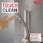 Douche à main pivotante H2Okinetic avec barre coulissante, pomme de douche à main à 3 jets, douche à main coulissante-79239564