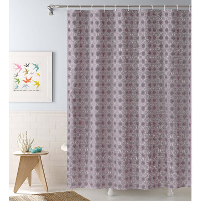 Ensemble de rideau de douche géométrique 13 pièces + crochets