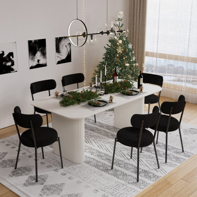 70'' Wide Rectangle Double Pedestal Dining Table
