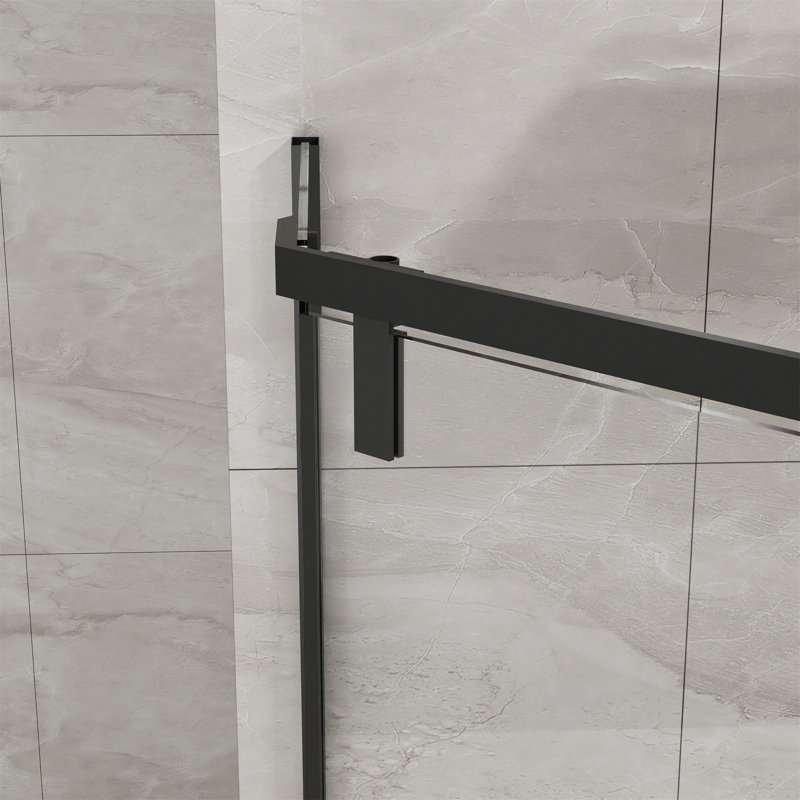 Goodyo Neo-Angle Frameless Shower Door 36 In. D X 36 In. W X 72 In. H Corner Shower Enclosure With Clear SGCC Tempered Glass Pivot Shower Door