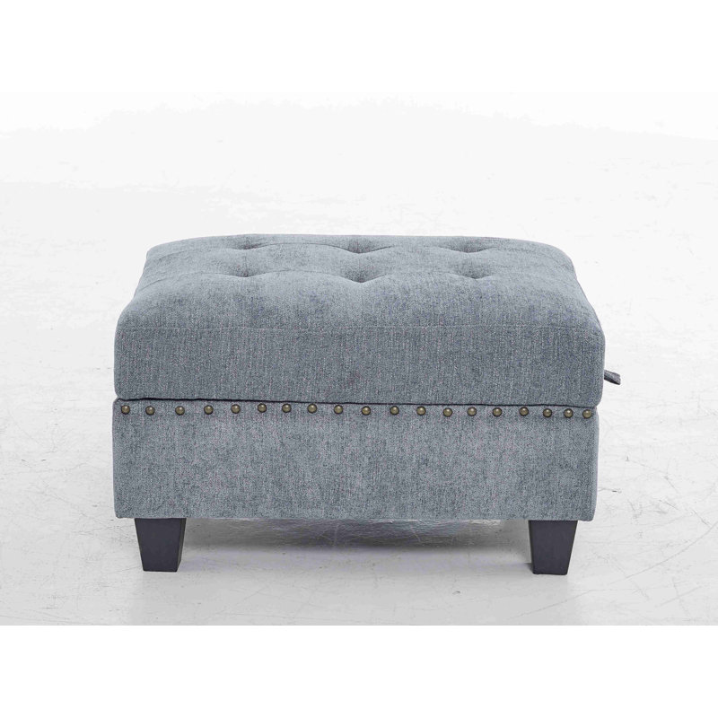Repose-pieds pour repose-pieds modulaire rembourré avec repose-pieds carré et repose-pieds