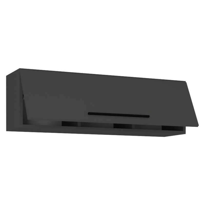 Saleen 30Cm H x 95Cm W x 30Cm D Manufactured Wood Standard Wall Cabinet, Black