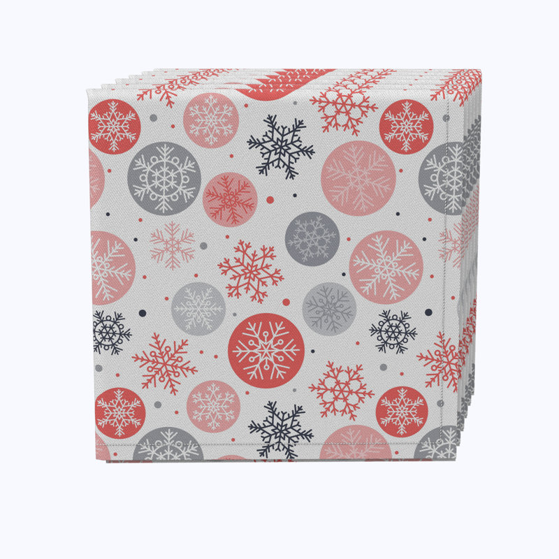 Cyntoria Cotton Twill Geometric Square Napkin