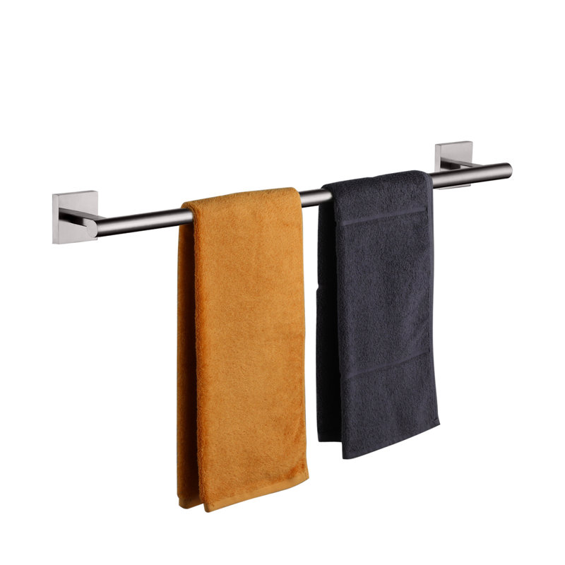 Barre à serviettes murale 24 po, Nickel brossé