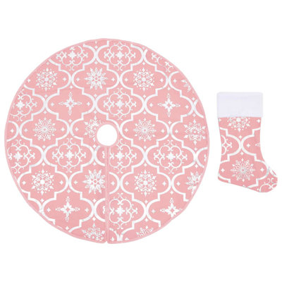 Kimber Luxury Christmas Tree Skirt with Sock
